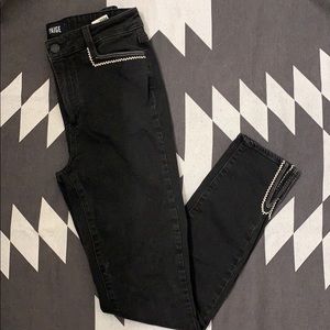 Paige high waisted black jeans